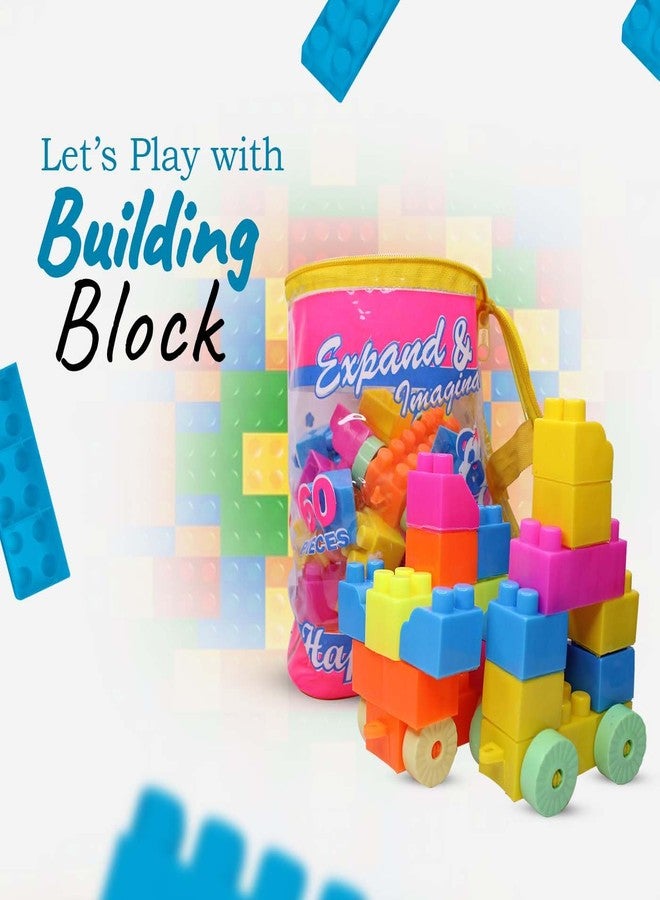 AASA Stackable Puzzle Building Blocks for Kids Activity Fun and Learning Educational Creative Toy Set for Indoor Outdoor Playing Multicolour Pack of 1 - Image 2